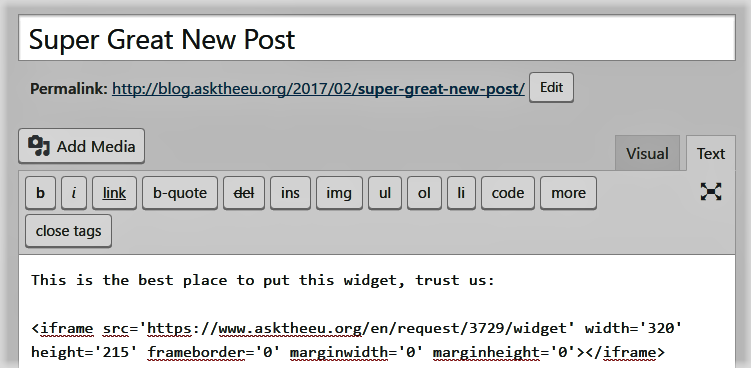 The AsktheEU.org widget